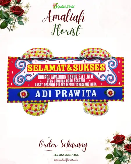 Papan Bunga Ucapan Selamat Suka Indah